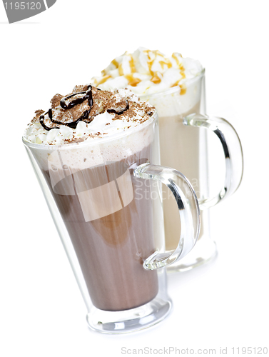 Image of Hot chocolate and coffee beverages