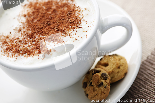 Image of Cappuccino or latte coffee