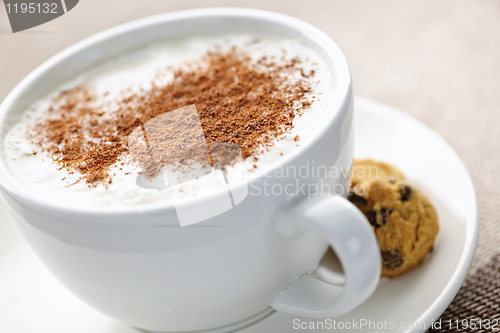 Image of Cappuccino or latte coffee