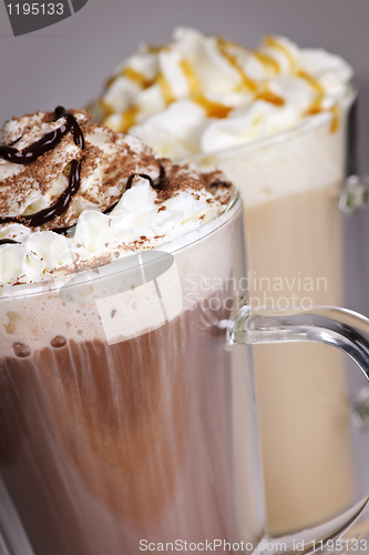 Image of Hot chocolate and coffee beverages