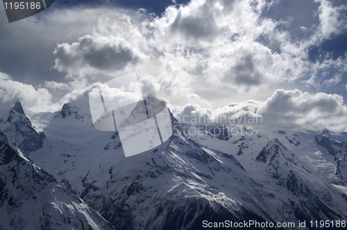 Image of Mountains in clouds