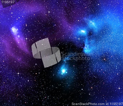 Image of starry background of deep outer space