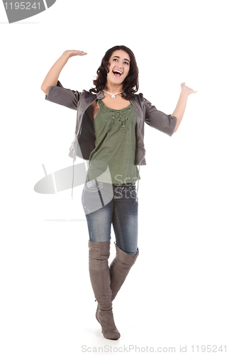 Image of beautiful young teenage woman