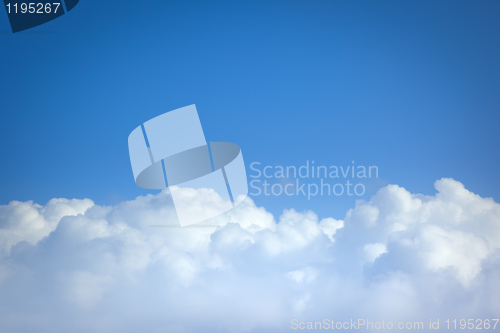 Image of flight over clouds