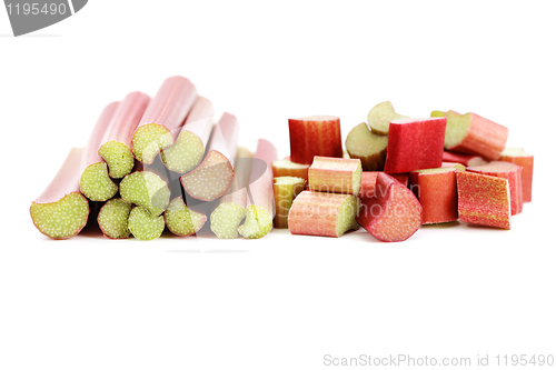 Image of fresh rhubarb