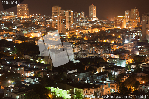 Image of Vedado Quarter in Havana at night