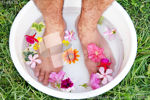 Image of Male foot spa