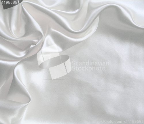 Image of Smooth elegant white silk as wedding background 