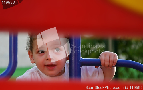 Image of boy enjoys the playground