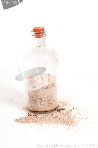 Image of Bottle with sand