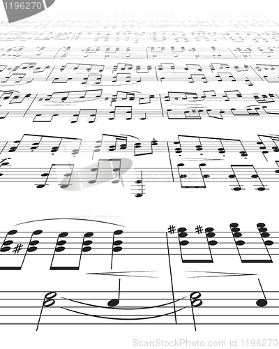 Image of Music Notes Texture