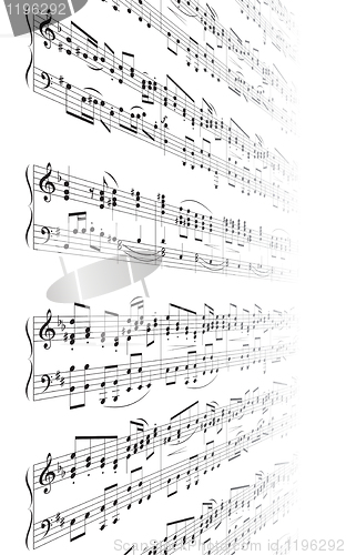 Image of Music Notes Texture