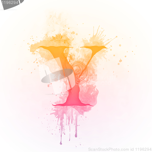 Image of Sunny Swirl Letter Y