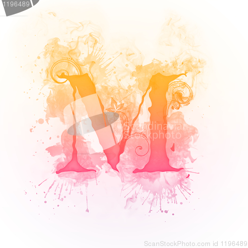 Image of Sunny Swirl Letter M