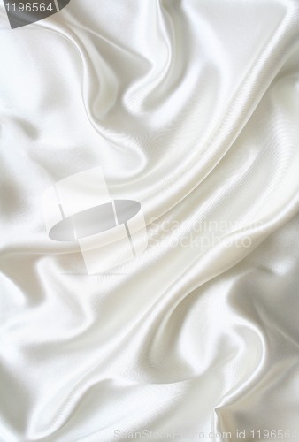 Image of Smooth elegant white silk as background