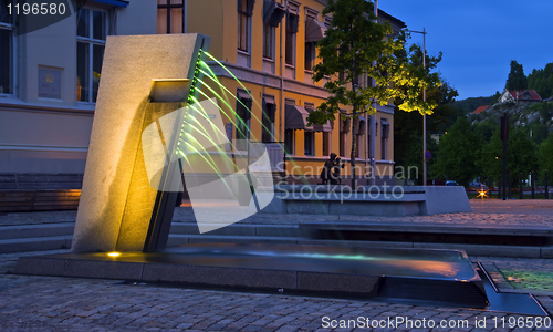 Image of LED Watersculpture in Halden Norway