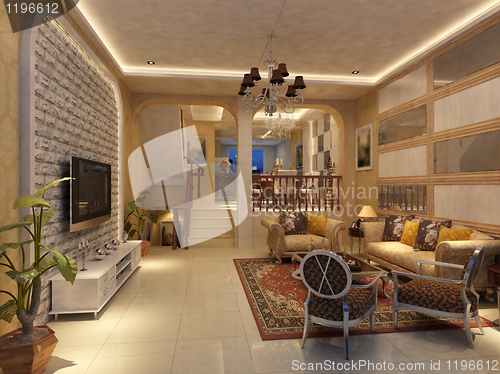 Image of rendering living room