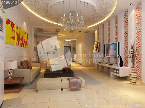 Image of rendering living room