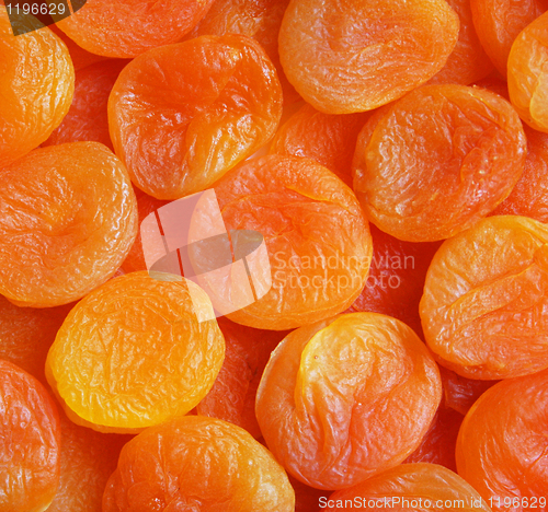 Image of Dry apricots as background 