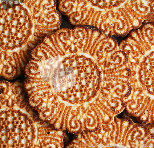 Image of Sweet cookies as background 