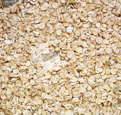 Image of Closeup of oatmeal as background