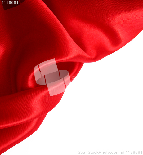 Image of Smooth Red Silk as background 