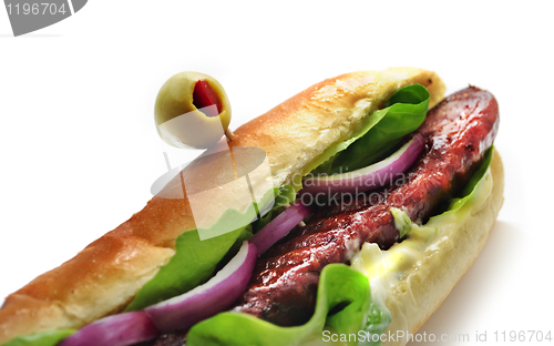 Image of Snadwich with sausage