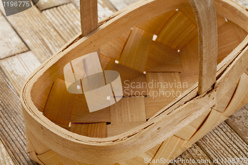 Image of rustic wicker basket