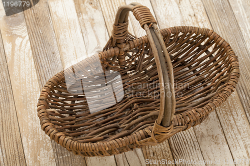 Image of empty wicker basket