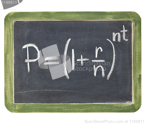 Image of compound interest equation