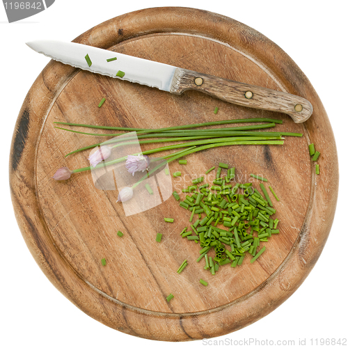 Image of green chives chopped