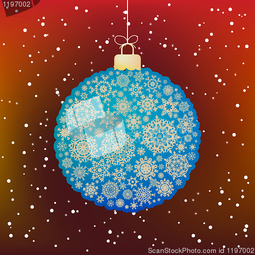 Image of Beautiful Christmas ball. EPS 8