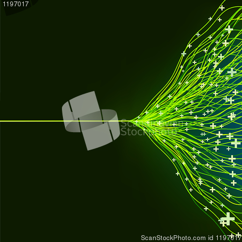 Image of Abstract green energy design. EPS8