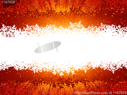 Image of Abstract warm burst Christmas Background. EPS 8