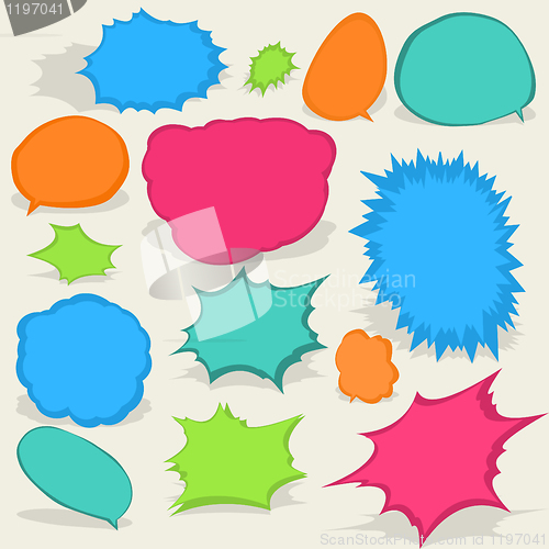 Image of Colorful different Speech Bubbles. EPS8