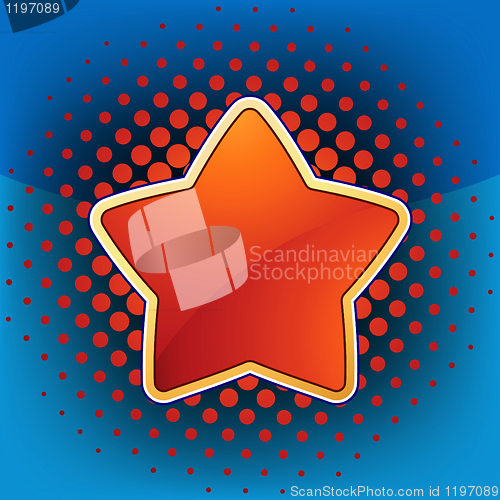 Image of Abstract star web and print template. EPS 8
