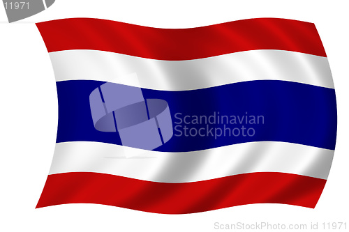Image of waving flag of thailand