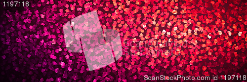Image of Transparency effect orange hearts. EPS 8