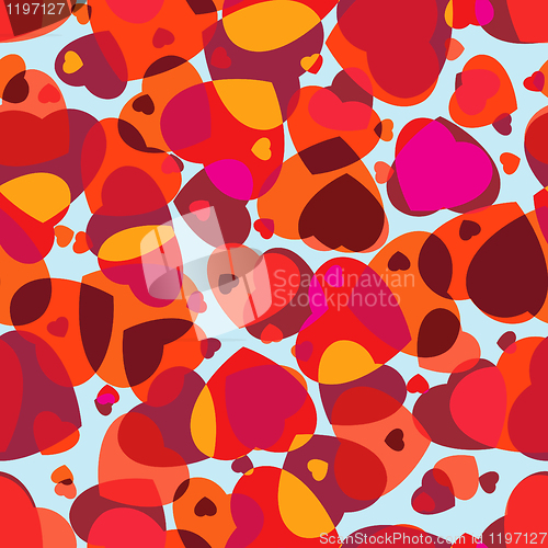 Image of Abstract valentine Seamless Pattern. EPS 8