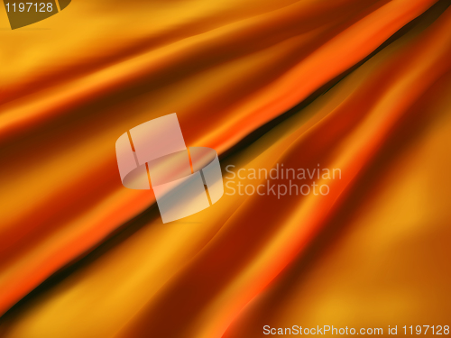 Image of Orange satin or silk background. EPS 8