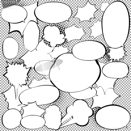 Image of Bubbles for speech. EPS 8