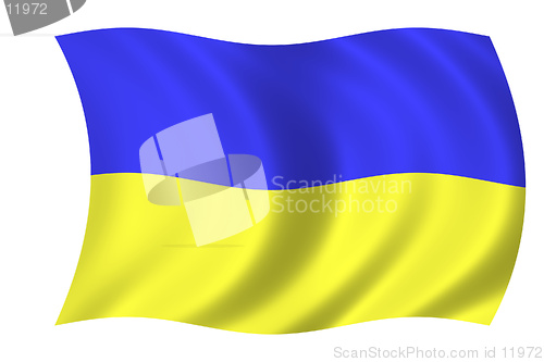 Image of waving flag of ukraine