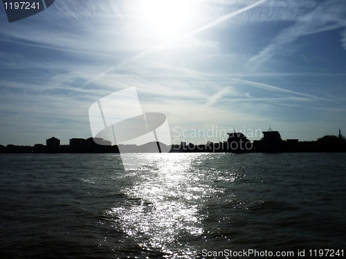 Image of River Thames Carney Wharf View 