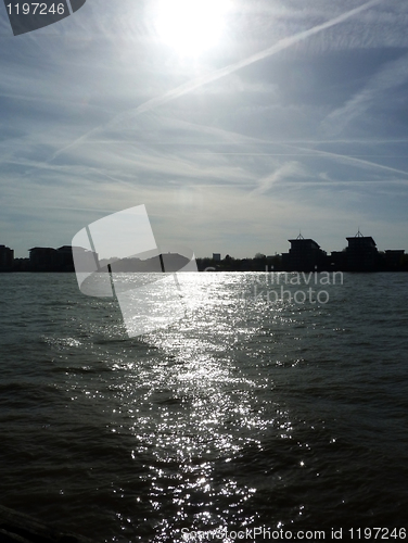 Image of River Thames Carney Wharf View 