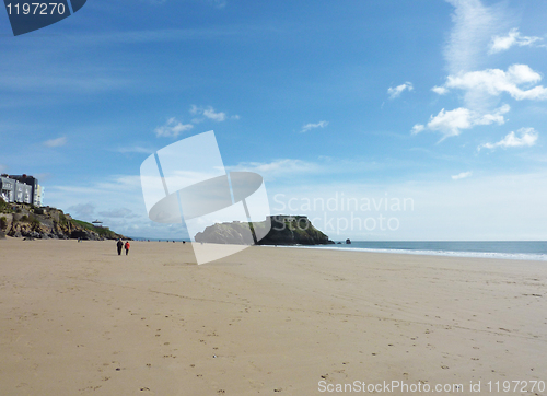 Image of Tenby Beach Landscape Rock 