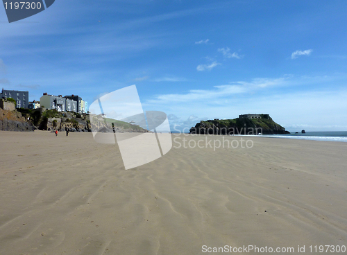 Image of Tenby Beach Landscape Rock 