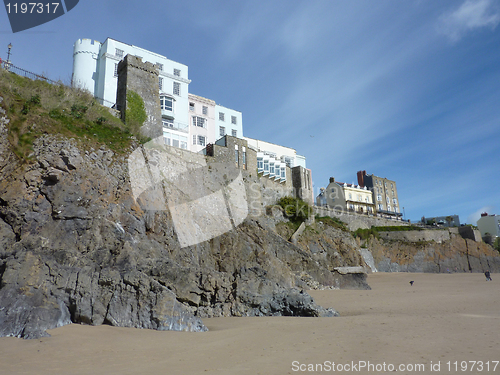 Image of Tenby Buildings On The Cliffs