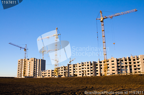 Image of Building of many-storeyed houses