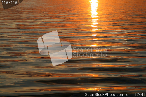 Image of sunset water background
