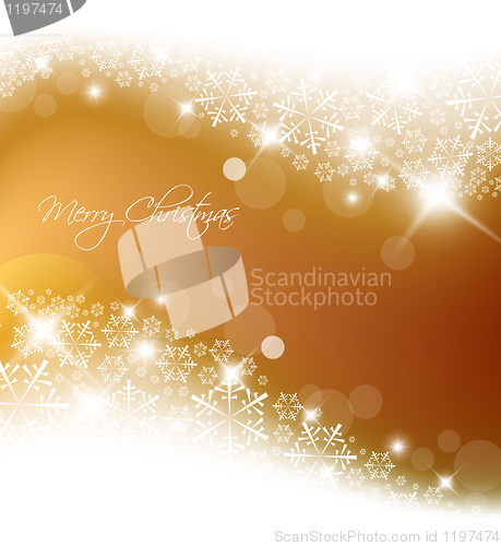 Image of Golden abstract Christmas background